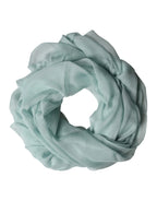 Dolce & Gabbana Light Teal Silk Stole Neck Wrap Shawl Scarf - Zeiniez