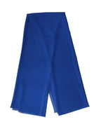 Dolce & Gabbana Blue Silk Stole Neck Wrap Shawl Men Scarf - Zeiniez