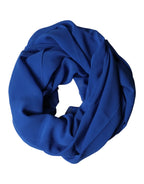 Dolce & Gabbana Blue Silk Stole Neck Wrap Shawl Men Scarf - Zeiniez