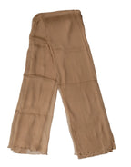 Dolce & Gabbana Brown Silk Stole Neck Wrap Shawl Men Scarf - Zeiniez