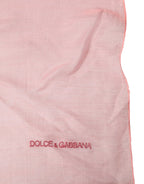 Dolce & Gabbana Light Pink Cashmere Neck Wrap Shawl Scarf - Zeiniez