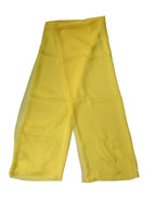 Dolce & Gabbana Yellow Silk Stole Neck Wrap Shawl Men 200cm x 130cm Scarf - Zeiniez