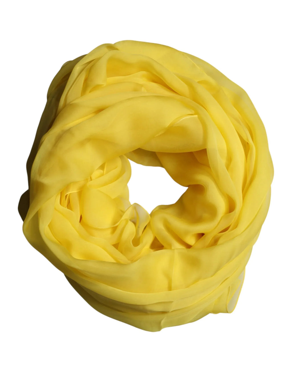 Dolce & Gabbana Yellow Silk Stole Neck Wrap Shawl Men 200cm x 130cm Scarf - Zeiniez