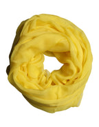 Dolce & Gabbana Yellow Silk Stole Neck Wrap Shawl Men 200cm x 130cm Scarf - Zeiniez