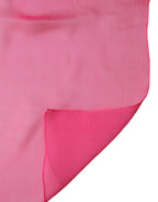 Dolce & Gabbana Pink Silk Stole Neck Wrap Shawl Men 174cm x 128.5cm Scarf - Zeiniez