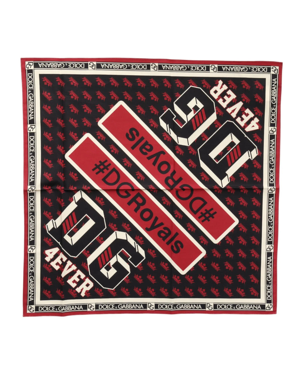 Dolce & Gabbana Multicolor #DGRoyals Square Foulard 50cm x 49.5cm Scarf - Zeiniez