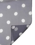 Dolce & Gabbana Blue Polka Dot Silk Neck Wrap Shawl 205cm x 132cm Scarf - Zeiniez