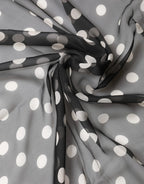 Dolce & Gabbana Black Polka Dot Silk Neck Wrap Shawl 205cm x 137cm Scarf - Zeiniez