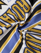 Dolce & Gabbana Multicolor DG Royals Square Foulard Men 50cm x 50cm Scarf - Zeiniez