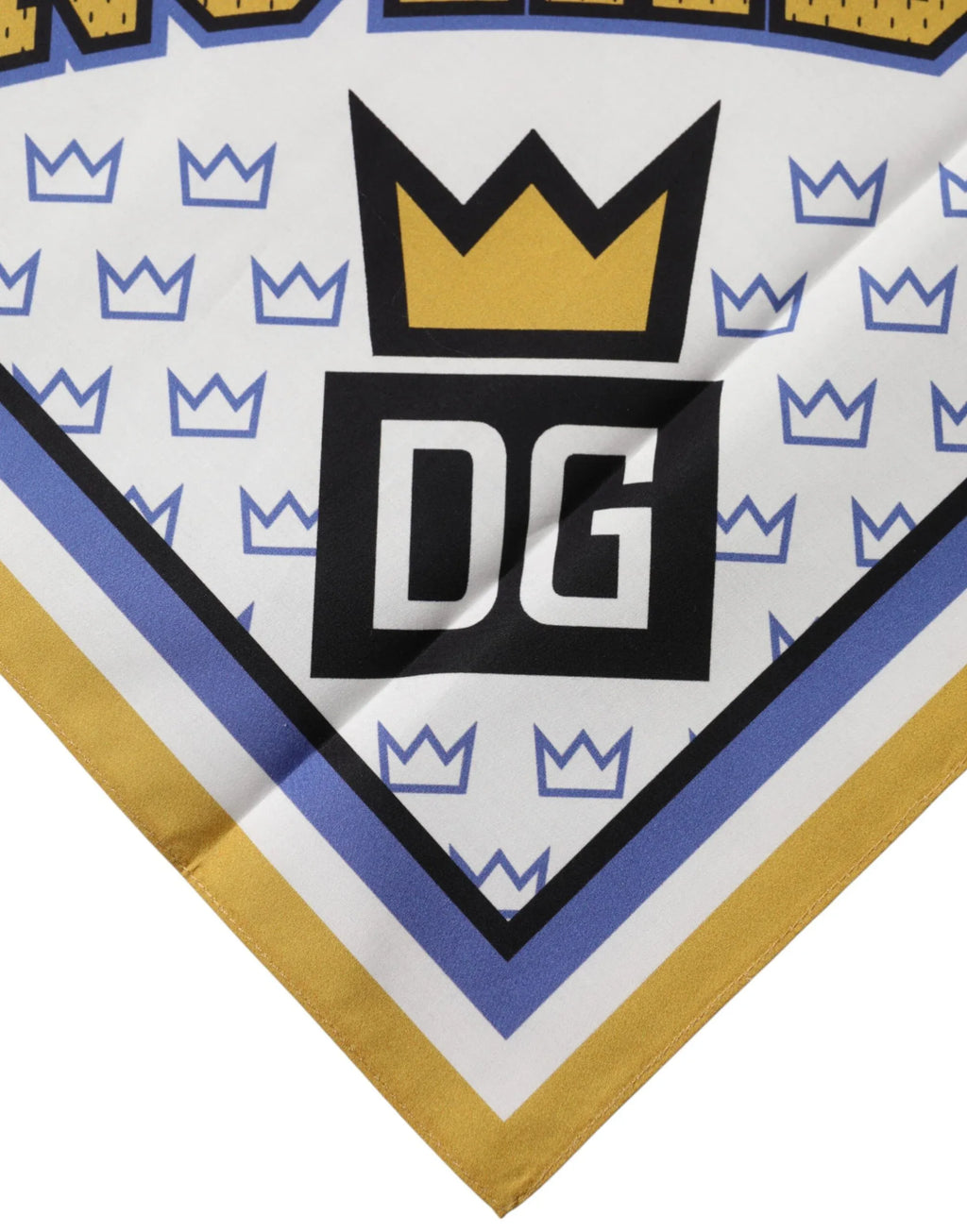 Dolce & Gabbana Multicolor DG Royals Square Foulard Men 50cm x 50cm Scarf - Zeiniez