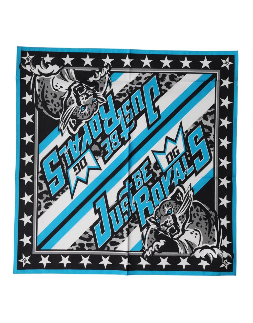 Dolce & Gabbana Multicolor DG Royals Square Foulard 51.5cm x 51cm Scarf - Zeiniez