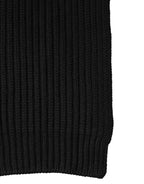 Dolce & Gabbana Black Cashmere Knit Neck Wrap Shawl 202cm x 26cm Scarf - Zeiniez