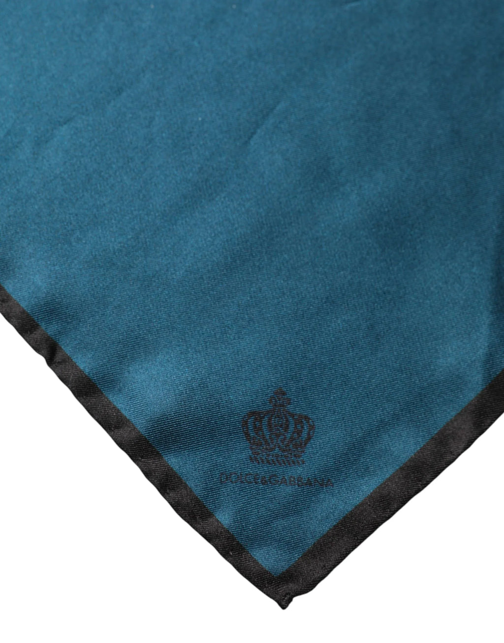 Dolce & Gabbana Blue Silk Square Pocket Handkerchief Scarf - Zeiniez
