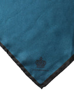 Dolce & Gabbana Blue Silk Square Pocket Handkerchief Scarf - Zeiniez