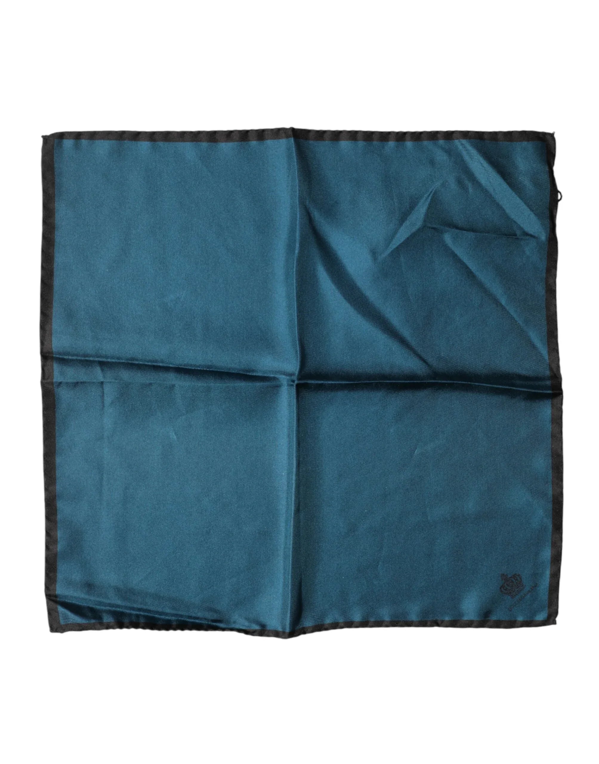 Dolce & Gabbana Blue Silk Square Pocket Handkerchief Scarf - Zeiniez