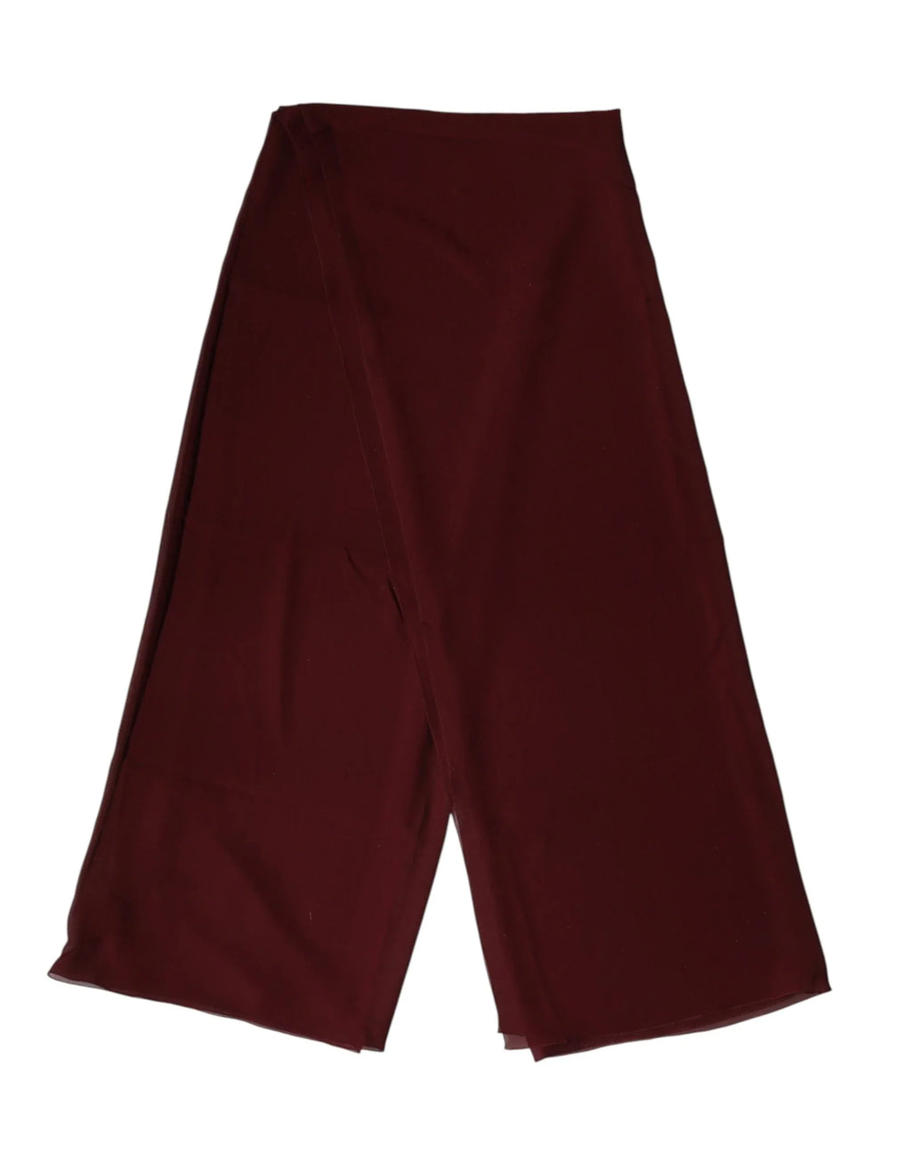 Dolce & Gabbana Maroon Silk Stole Neck Wrap Shawl Men 200cm x 130cm Scarf - Zeiniez