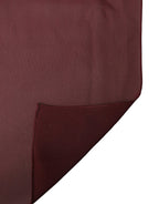 Dolce & Gabbana Maroon Silk Stole Neck Wrap Shawl Men 200cm x 130cm Scarf - Zeiniez