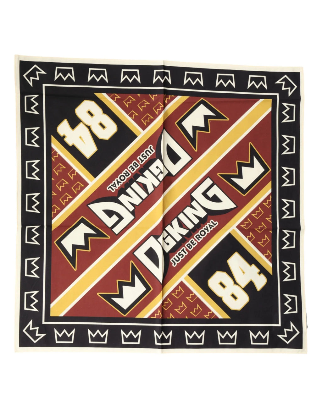 Dolce & Gabbana Multicolor DG King Square Foulard Men 50.5cm x 50cm Scarf - Zeiniez