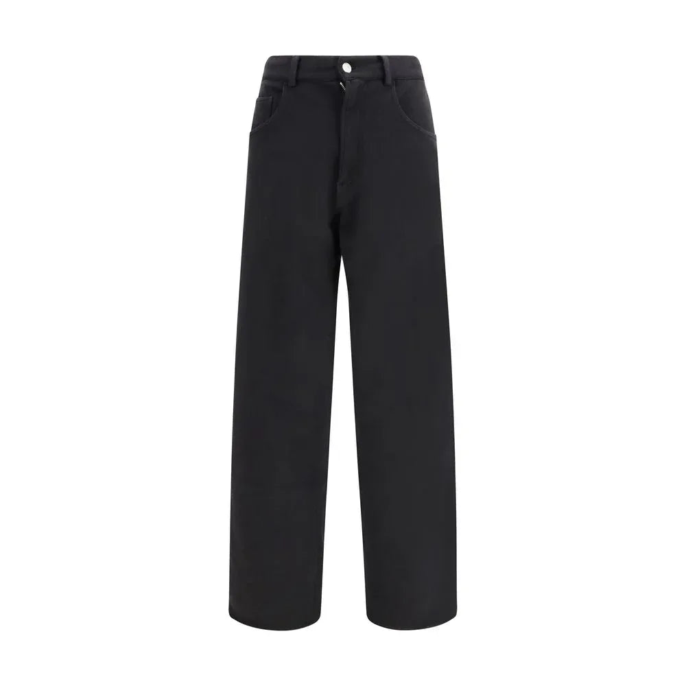 MM6 Black Cotton Athletic Pants - Zeiniez
