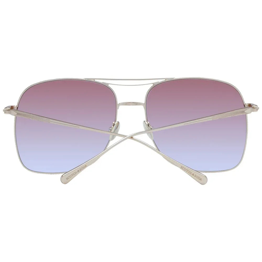 Scotch & Soda Gold Stainless Steel Sunglasses - Zeiniez