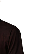 Dolce & Gabbana Maroon DG Crown Cotton Crew Neck Men T-shirt - Zeiniez