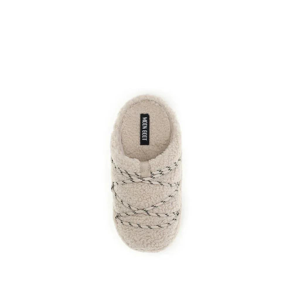Moon Boot Beige Polyamide Flats - Zeiniez