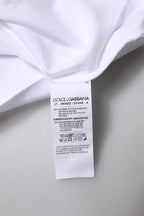 Dolce & Gabbana White Eleganza Cotton Crew Neck Tee T-shirt