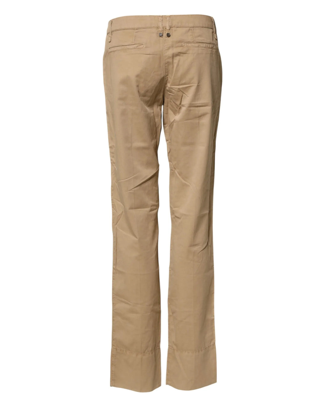 PLEIN SUD Beige Straight Cotton Stretch Chino Pants - Zeiniez