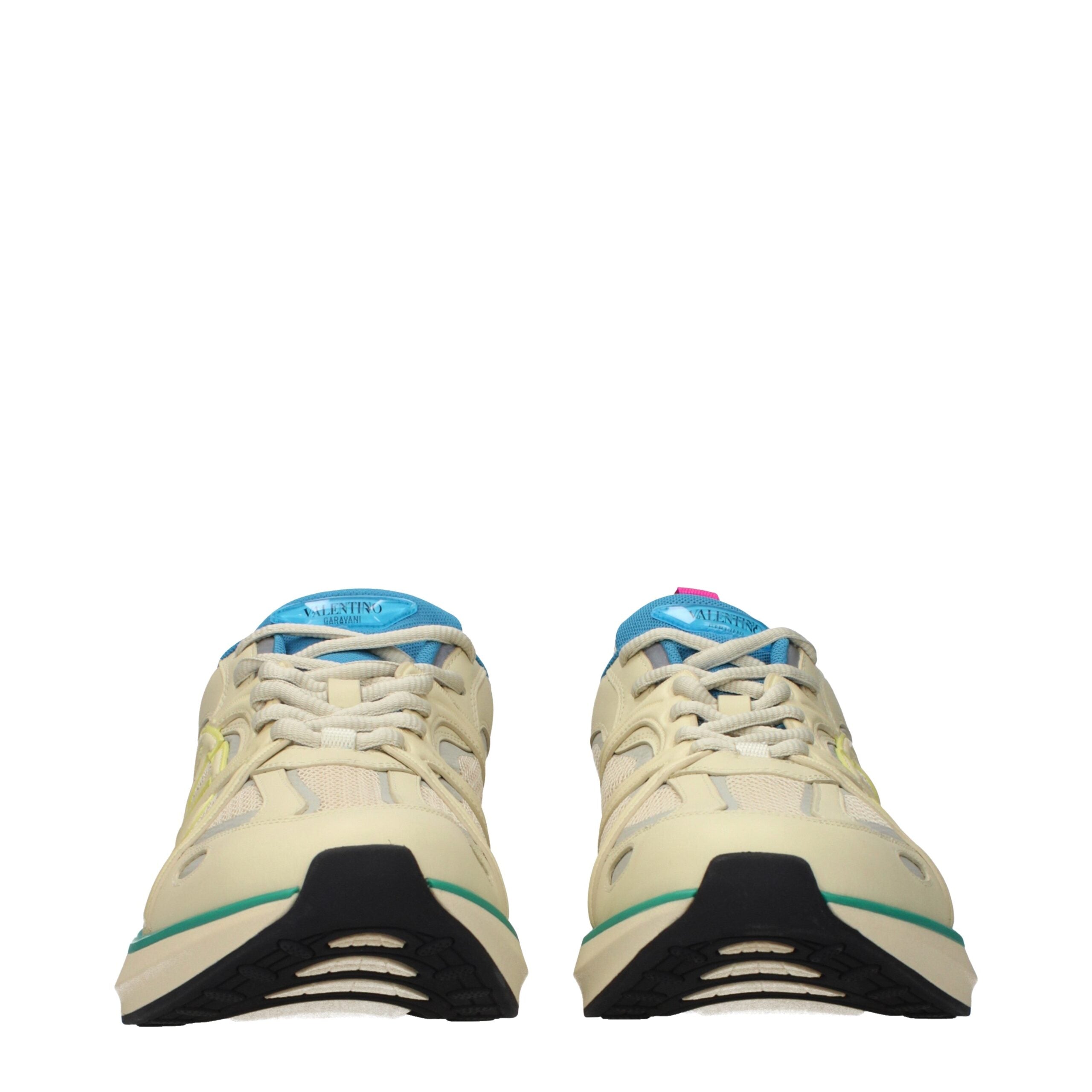 Valentino Garavani Beige Fabric Athletic Sneakers