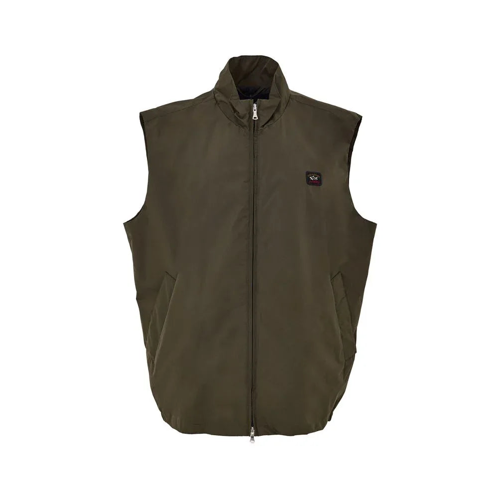 Paul & Shark Green Polyester Sleveless Jacket - Zeiniez