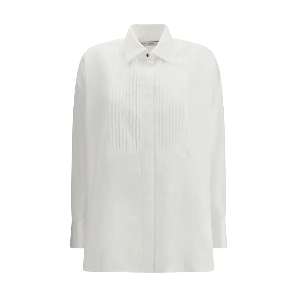 Golden Goose White Cotton Dress Shirt - Zeiniez