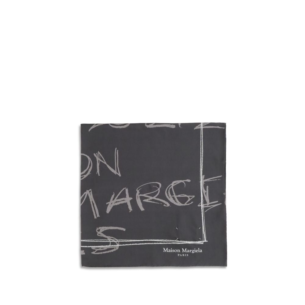 Maison Margiela Gray Silk Scarf
