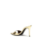 Giuseppe Zanotti Gold Leather Stiletto Heel Sandals - Zeiniez