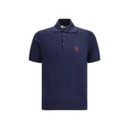 Brunello Cucinelli Blue Cotton Polo Shirt - Zeiniez