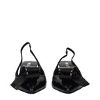 Prada Black Leather Stiletto Heel Sandals