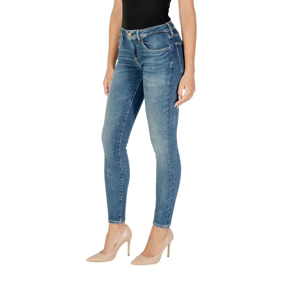 Guess Blue Cotton Skinny Jeans - Zeiniez