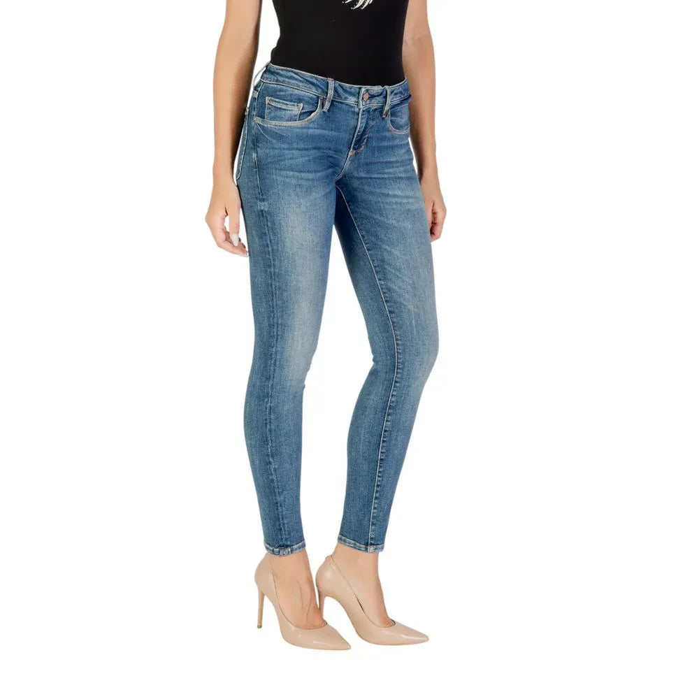 Guess Blue Cotton Skinny Jeans - Zeiniez