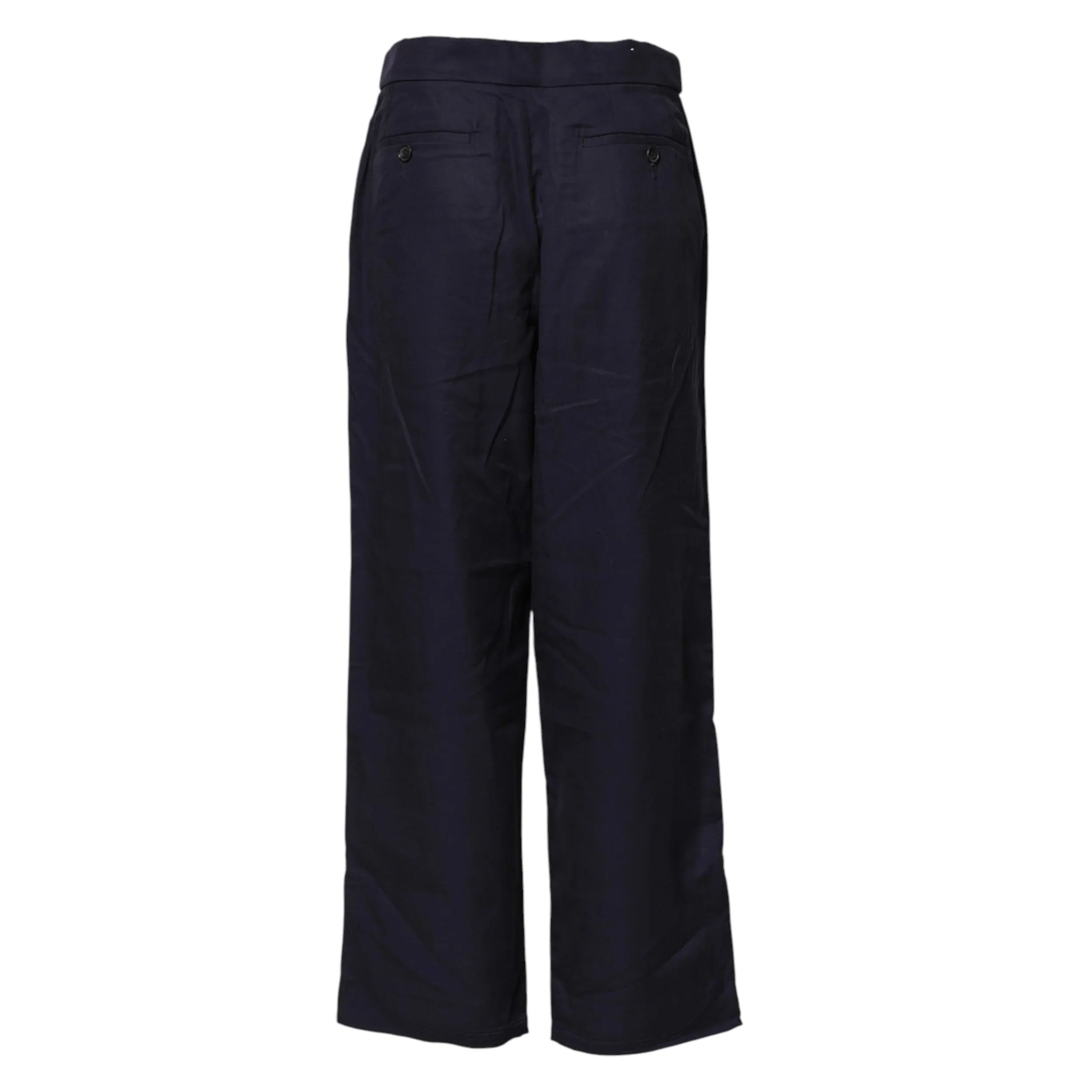 Levi's Navy Blue Straight High Waist Chino Casual Trouser Pants - Zeiniez
