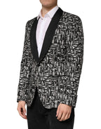 Dolce & Gabbana Black Jazz Club Silk Single Breasted Blazer - Zeiniez