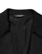 Dolce & Gabbana Black Wool Single Breasted 2 Button Blazer