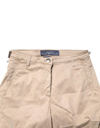 Jacob Cohen Beige Lyocell Skinny High Waist Chino Casual Pants - Zeiniez