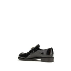 Prada Black Calf Leather Bos Taurus Slip-On Loafers - Zeiniez