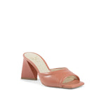 19V69 Italia Orange Leather Platform Sandals - Zeiniez