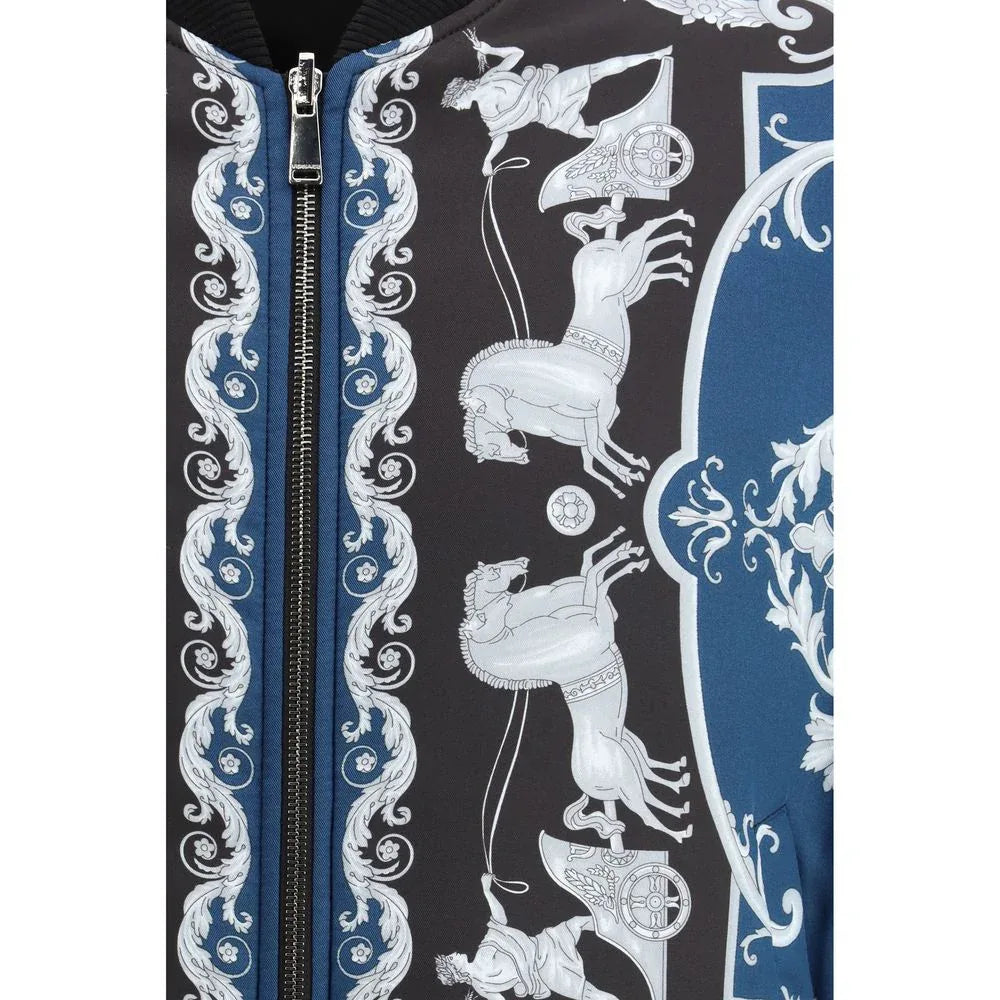 Versace Black Polyamide Bomber - Zeiniez