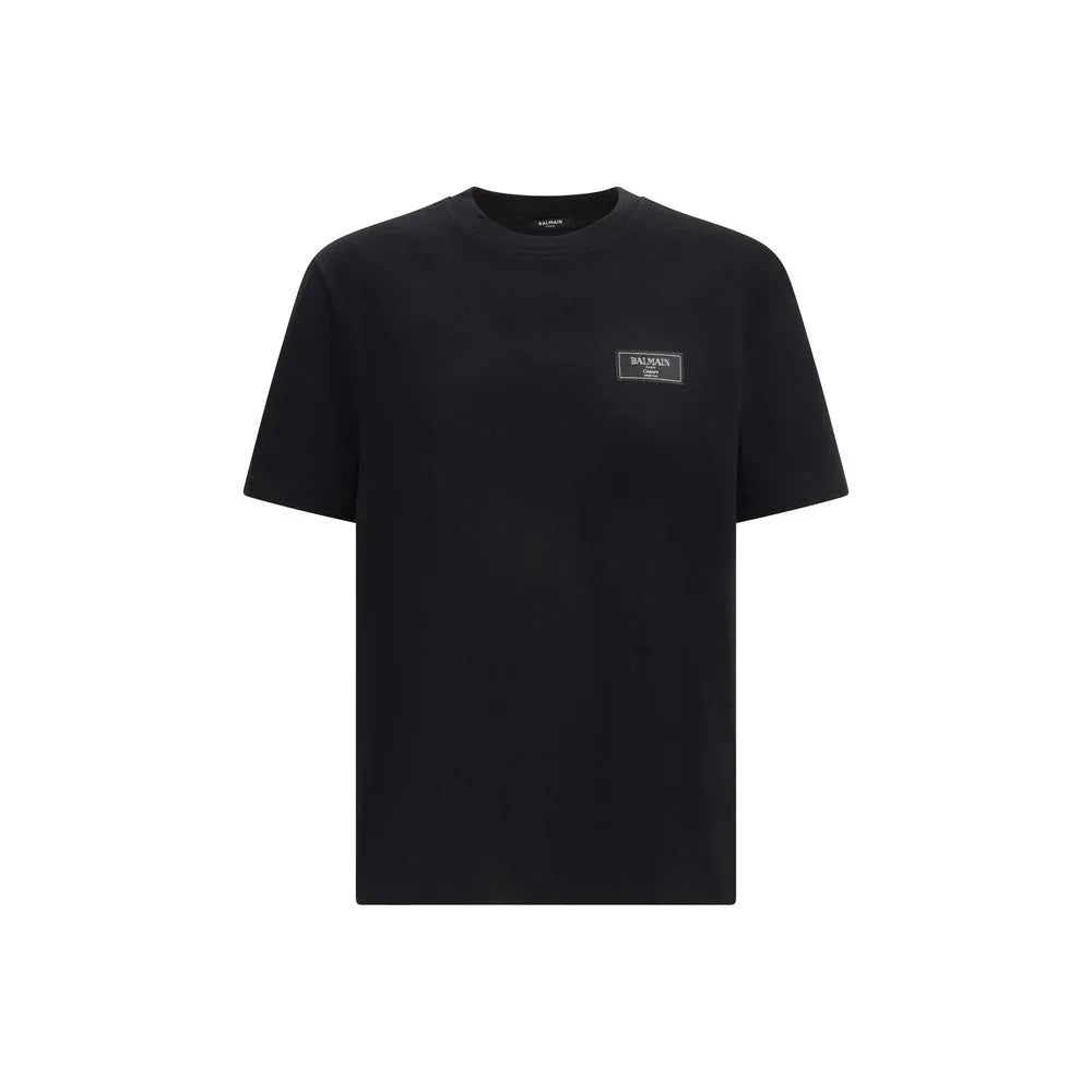 Balmain Black Cotton T-Shirt - Zeiniez