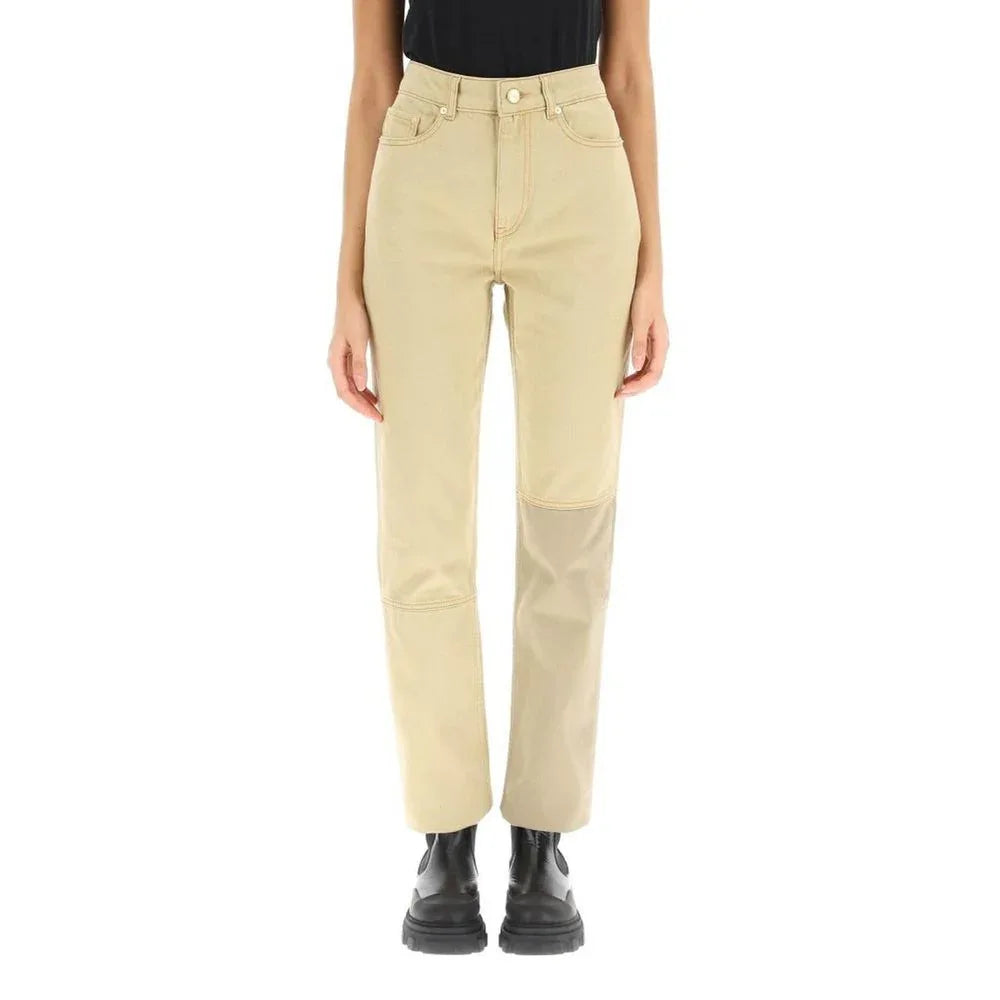 Ganni Brown Cotton Jeans Denim - Zeiniez