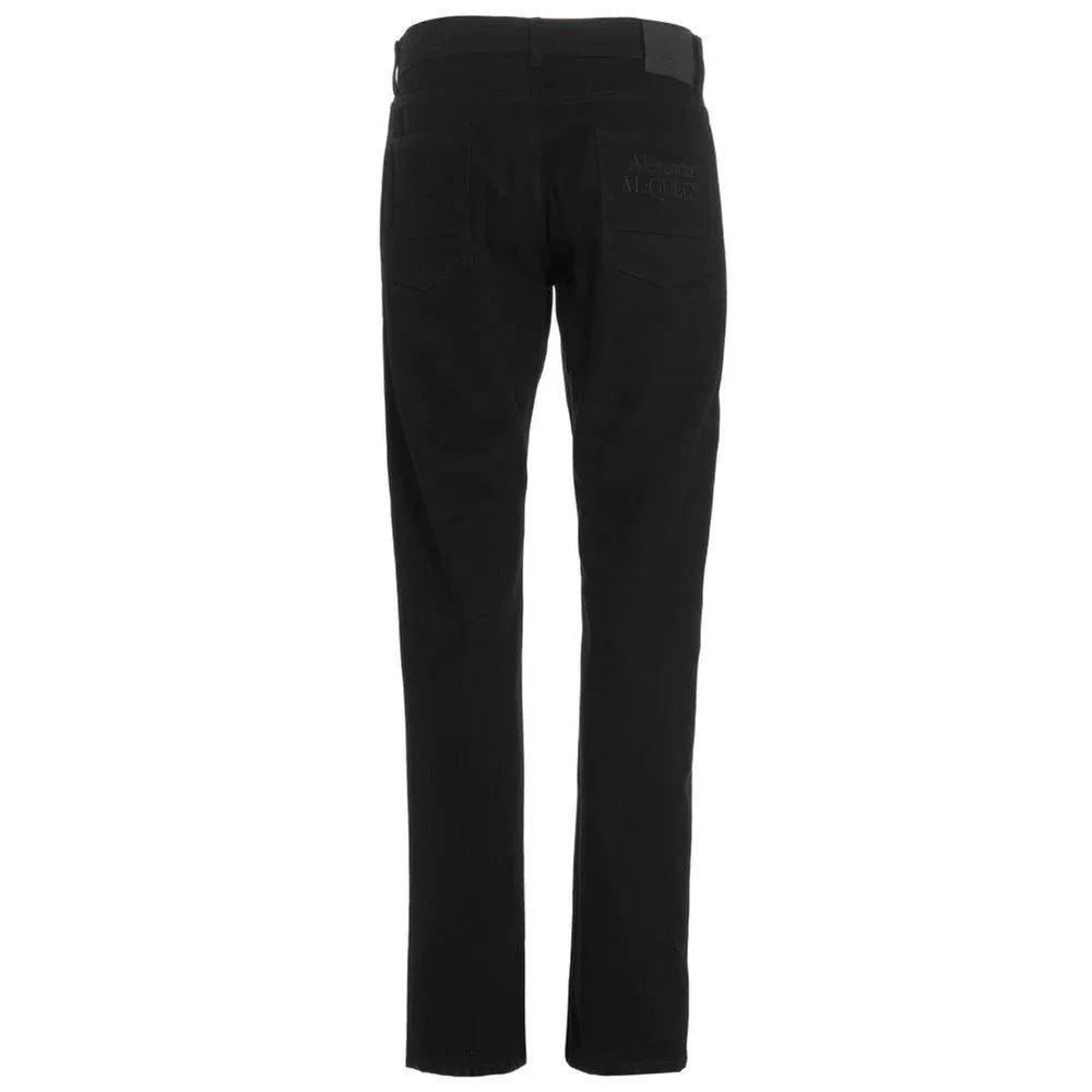 Alexander McQueen Black Cotton Skinny Jeans - Zeiniez