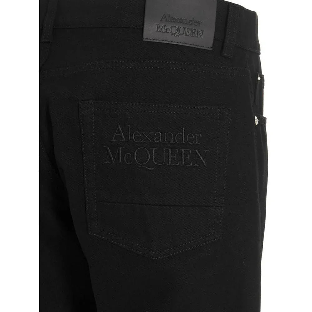 Alexander McQueen Black Cotton Skinny Jeans - Zeiniez