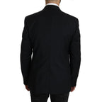 Dolce & Gabbana Blue Viscose Two-Piece Suit