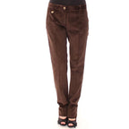 Dolce & Gabbana Brown Cotton Casual Pants - Zeiniez